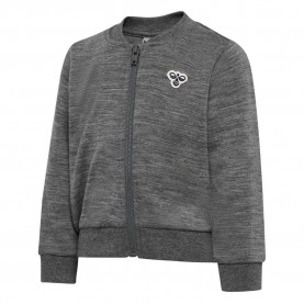 блуза,детски,блузи,hummel,mini,wool,bee,full,zip,sweatshirt,grey,(dark,grey,melange)