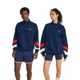 блуза,мъжки,пуловери,дамски,пуловери,hummel,oversized,sportswear,half,zip,sweatshirt,blue,(dress,blues)