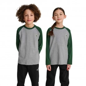 тениска,мъжки,тениски,дамски,тениски,hummel,raglan,loose,bee,long,sleeve,t,shirt,grey,(dark,green)