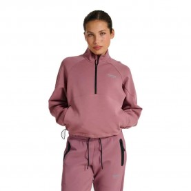 Поларена блуза Hummel Tech Fleece Boxy half zip sweatshirt - Pink (Wistful Mauve) поларена,блуза,дамски,блузи,hummel,tech,fleece,boxy,half,zip,sweatshirt,pink,(wistful,mauve)
