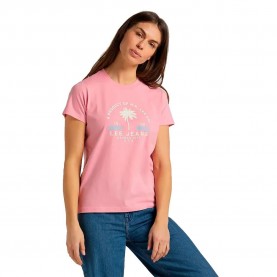 тениска,дамски,тениски,lee,graphics,short,sleeve,t,shirt,pink,(pink)