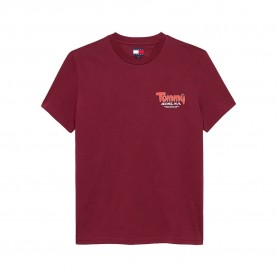 Тениска Tommy hilfiger DM0DM22049 short sleeve T-shirt - Red (Burgundy) тениска,мъжки,тениски,tommy,hilfiger,dm0dm22049,short,sleeve,t,shirt,red,(burgundy)
