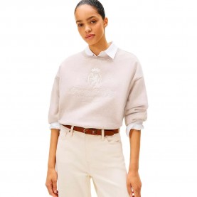 Блуза Tommy hilfiger WW0WW46128 sweatshirt - Grey (Grey) блуза,дамски,блузи,tommy,hilfiger,ww0ww46128,sweatshirt,grey,(grey)