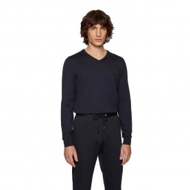 блуза,мъжки,пуловери,hugo,boss,50435454,sweater,blue,(blue)