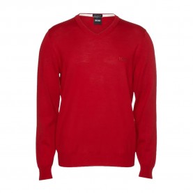 блуза,мъжки,пуловери,hugo,boss,50435454,sweater,red,(red)