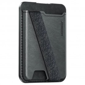 портфейли,и,портмонета,joyroom,magsafe,leather,wallet,grey,(black)