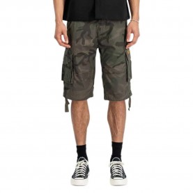 Къси панталони Alpha industries Jet Camo cargo shorts refurbished - Green / Grey (Dark Olive Camo) къси,панталони,мъжки,панталони,alpha,industries,jet,camo,cargo,shorts,refurbished,green,grey,(dark,olive,camo)