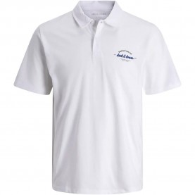 Jack & jones Brandon short sleeve polo - White (Bright White) дамски,блузи,с,яка,мъжки,блузи,с,яка,jack,&,jones,brandon,short,sleeve,polo,white,(bright,white)