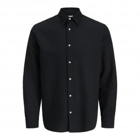 риза,с,дълъг,ръкав,дамски,ризи,мъжки,ризи,jack,&,jones,breeze,linen,blend,long,sleeve,shirt,black,(black)