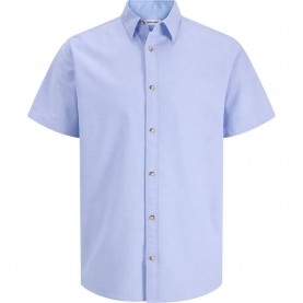 Риза с къс ръкав Jack & jones Chad Oxford Stripe short sleeve shirt - Blue (Cashmere Blue) риза,с,къс,ръкав,дамски,ризи,мъжки,ризи,jack,&,jones,chad,oxford,stripe,short,sleeve,shirt,blue,(cashmere,blue)