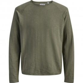 Блуза Jack & jones Breeze sweater - Green (Dusty Olive) блуза,мъжки,пуловери,дамски,пуловери,jack,&,jones,breeze,sweater,green,(dusty,olive)