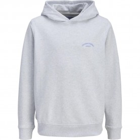 Суичър Jack & jones College Logo hoodie - White (White Melange) суичър,детски,блузи,jack,&,jones,college,logo,hoodie,white,(white,melange)
