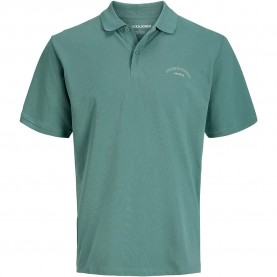 Jack & jones College Logo short sleeve polo - Green (Mineral Blue) дамски,блузи,с,яка,мъжки,блузи,с,яка,jack,&,jones,college,logo,short,sleeve,polo,green,(mineral,blue)