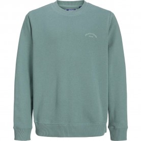 Блуза Jack & jones College Logo sweatshirt - Green (Mineral Blue) блуза,детски,блузи,jack,&,jones,college,logo,sweatshirt,green,(mineral,blue)