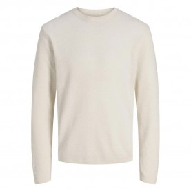 Блуза Jack & jones Devin sweater - Beige / White (Cloud Dancer) блуза,мъжки,пуловери,дамски,пуловери,jack,&,jones,devin,sweater,beige,white,(cloud,dancer)