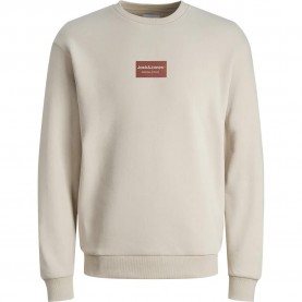 Блуза Jack & jones Frank sweatshirt - Beige (Moonbeam) блуза,мъжки,пуловери,jack,&,jones,frank,sweatshirt,beige,(moonbeam)