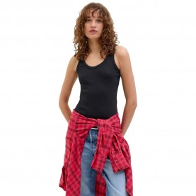 Тениска Jack & jones Frida JJXX sleeveless T-shirt - Black (Black) тениска,мъжки,тениски,дамски,тениски,jack,&,jones,frida,jjxx,sleeveless,t,shirt,black,(black)