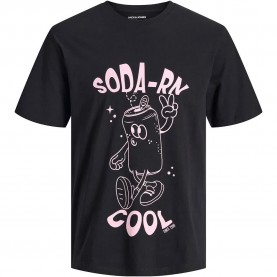 Тениска Jack & jones Funny Fruit short sleeve T-shirt - Black (Black) тениска,мъжки,тениски,дамски,тениски,jack,&,jones,funny,fruit,short,sleeve,t,shirt,black,(black)