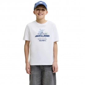 Тениска Jack & jones Gradient Print short sleeve T-shirt - White (Bright White) тениска,мъжки,тениски,дамски,тениски,jack,&,jones,gradient,print,short,sleeve,t,shirt,white,(bright,white)