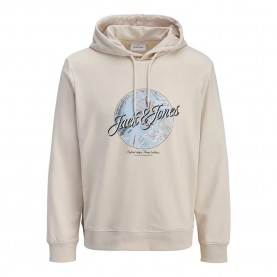 Суичър Jack & jones Honolulu Shape hoodie - Beige (Moonbeam) суичър,мъжки,пуловери,jack,&,jones,honolulu,shape,hoodie,beige,(moonbeam)