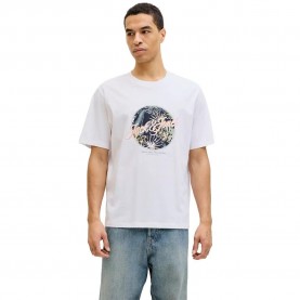 Тениска Jack & jones Honolulu Shape short sleeve T-shirt - White (Bright White) тениска,мъжки,тениски,дамски,тениски,jack,&,jones,honolulu,shape,short,sleeve,t,shirt,white,(bright,white)