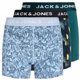 Боксерки Jack & jones Jake Lemon Trunks boxers 3 units - Green / Blue (Navy Blazer / Chambray Blue / Atlantic Deep) боксерки,детско,бельо,jack,&,jones,jake,lemon,trunks,boxers,3,units,green,blue,(navy,blazer,chambray,blue,atlantic,deep)