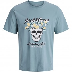 Тениска Jack & jones King short sleeve T-shirt - Blue (Mineral Blue) тениска,мъжки,тениски,дамски,тениски,jack,&,jones,king,short,sleeve,t,shirt,blue,(mineral,blue)