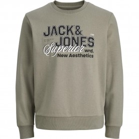 Блуза Jack & jones Logo sweatshirt - Green (Vetiver) блуза,мъжки,пуловери,jack,&,jones,logo,sweatshirt,green,(vetiver)