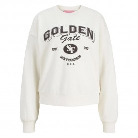 блуза,дамски,блузи,jack,&,jones,merle,spring,rlx,short,jjxx,sweatshirt,white,(vanilla,ice,print,golden,gate)