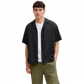 Риза с къс ръкав Jack & jones Sean Resort short sleeve shirt - Black (Black) риза,с,къс,ръкав,дамски,ризи,мъжки,ризи,jack,&,jones,sean,resort,short,sleeve,shirt,black,(black)