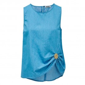 Salsa jeans 21010893 blouse - Blue (Medium Light) дамски,блузи,salsa,jeans,21010893,blouse,blue,(medium,light)