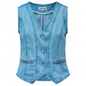 Елек Salsa jeans 21010898 waistcoat - Blue (Medium Light) елек,дамски,сака,salsa,jeans,21010898,waistcoat,blue,(medium,light)