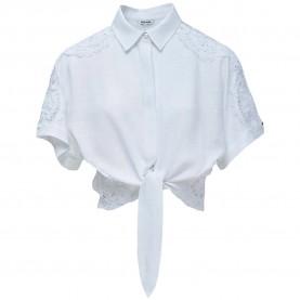 Риза с къс ръкав Salsa jeans 21011125 short sleeve shirt - White (White) риза,с,къс,ръкав,дамски,ризи,мъжки,ризи,salsa,jeans,21011125,short,sleeve,shirt,white,(white)