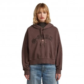 Суичър G-Star Collegic hoodie - Brown (Chocolate Plum Gold) суичър,дамски,блузи,g,star,collegic,hoodie,brown,(chocolate,plum,gold)