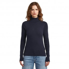 Блуза G-Star Core Slim sweater - Blue (Osaka Blue) блуза,дамски,пуловери,дамски,плетени,дрехи,g,star,core,slim,sweater,blue,(osaka,blue)