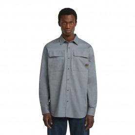Риза с дълъг ръкав G-Star Cpo Regular Fit long sleeve shirt - Grey (Ash Blue / India Ink Oxford) риза,с,дълъг,ръкав,мъжки,ризи,g,star,cpo,regular,fit,long,sleeve,shirt,grey,(ash,blue,india,ink,oxford)