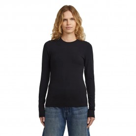 Тениска G-Star D27964-E299 Slim Fit long sleeve T-shirt - Black (Dark Black) тениска,дамски,тениски,g,star,d27964,e299,slim,fit,long,sleeve,t,shirt,black,(dark,black)