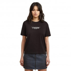 Тениска G-Star D27976-C336 short sleeve T-shirt - Black (Dark Black) тениска,дамски,тениски,g,star,d27976,c336,short,sleeve,t,shirt,black,(dark,black)