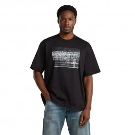 Тениска G-Star D29619-C336 Loose Fit short sleeve T-shirt - Black (Dark Black) тениска,мъжки,тениски,g,star,d29619,c336,loose,fit,short,sleeve,t,shirt,black,(dark,black)