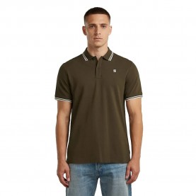 Блуза с яка G-Star Dunda Slim Stripe short sleeve polo - Green (Wren) блуза,с,яка,мъжки,блузи,с,яка,g,star,dunda,slim,stripe,short,sleeve,polo,green,(wren)