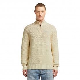 блуза,мъжки,пуловери,g,star,honey,comb,half,zip,sweater,beige,(dark,talc)