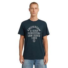 Тениска G-Star Purveyors Regular Fit short sleeve T-shirt - Blue (Dark Patriot Blue) тениска,мъжки,тениски,g,star,purveyors,regular,fit,short,sleeve,t,shirt,blue,(dark,patriot,blue)