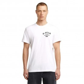 Тениска G-Star Studio AMS Regular Fit short sleeve T-shirt - White (White) тениска,мъжки,тениски,g,star,studio,ams,regular,fit,short,sleeve,t,shirt,white,(white)