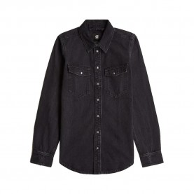 Риза с дълъг ръкав G-Star Western Slim Fit long sleeve shirt - Black (Worn In Nighttime Sky) риза,с,дълъг,ръкав,дамски,ризи,g,star,western,slim,fit,long,sleeve,shirt,black,(worn,in,nighttime,sky)
