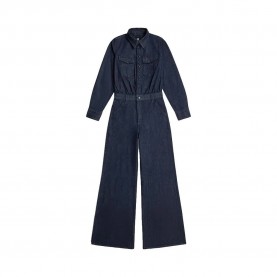 Гащеризон G-Star Western Wide Leg jumpsuit - Blue (Rinsed) гащеризон,дамски,гащеризони,g,star,western,wide,leg,jumpsuit,blue,(rinsed)