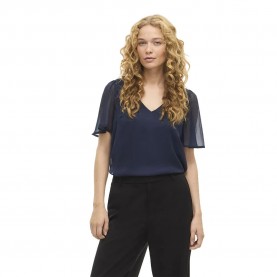 дамски,блузи,vila,falia,short,sleeve,blouse,blue,(navy,blazer)