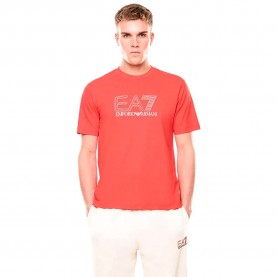 Тениска EA7 EMPORIO ARMANI 7M001307_AF10375 short sleeve T-shirt - Orange (Poppy Red) тениска,мъжки,тениски,дамски,тениски,ea7,emporio,armani,7m001307,af10375,short,sleeve,t,shirt,orange,(poppy,red)