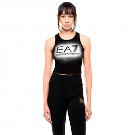 Тениска EA7 EMPORIO ARMANI 7W001068_AF12484 sleeveless T-shirt - Black (Black / Silver) тениска,мъжки,тениски,дамски,тениски,ea7,emporio,armani,7w001068,af12484,sleeveless,t,shirt,black,(black,silver)