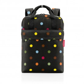 други,аксесоари,reisenthel,allday,m,backpack,black,(dots)