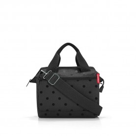 чанти,за,през,рамо,reisenthel,allrounder,cross,crossbody,black,(glossy,dots,black)
